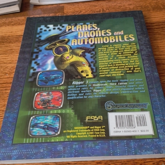 FASA Shadowrun Rigger 3 VG+ - Picture 5 of 7